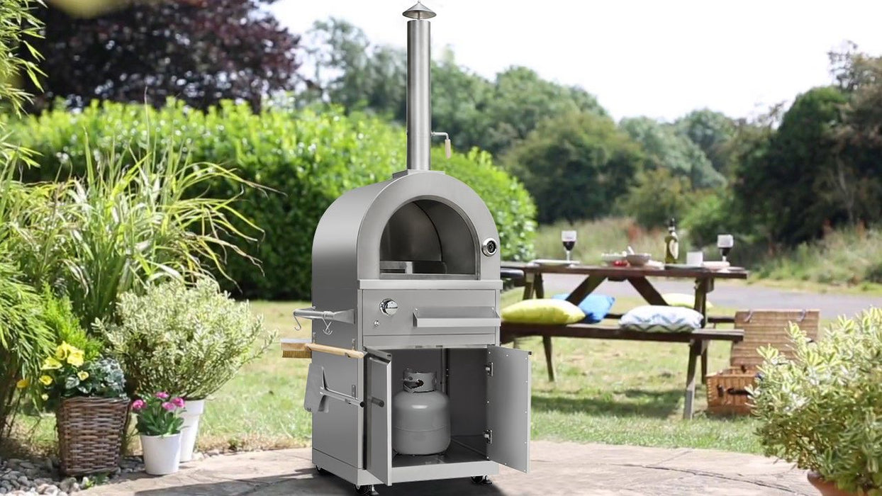 CT0261  - Pizza Oven - Stainless Steel, Gas & Wood Powered