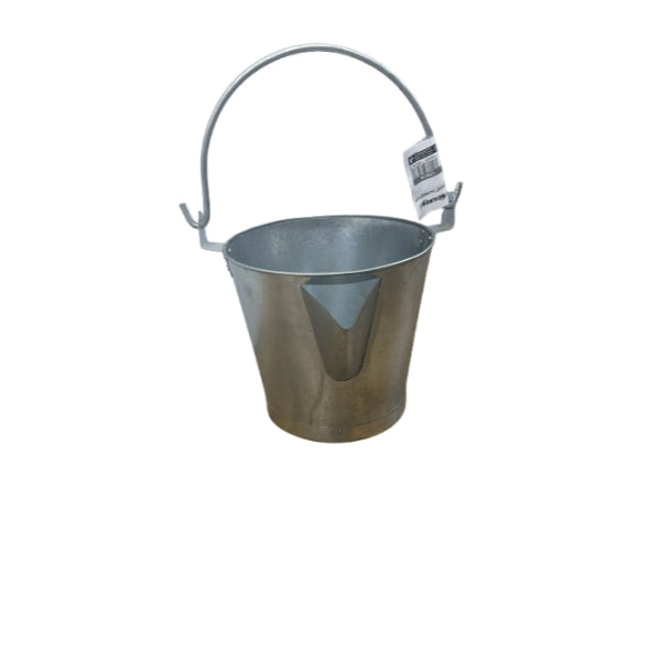 CT0278 - Galvanised V Lipped Tar Bucket New Improved Model
