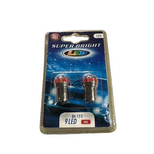 AR11634 - Car Light 12V 12 LED BA15S Red