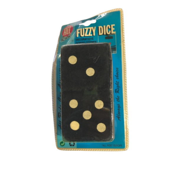 AR02988 - All Ride Mirror Decoration 'fuzzy Dice' Black