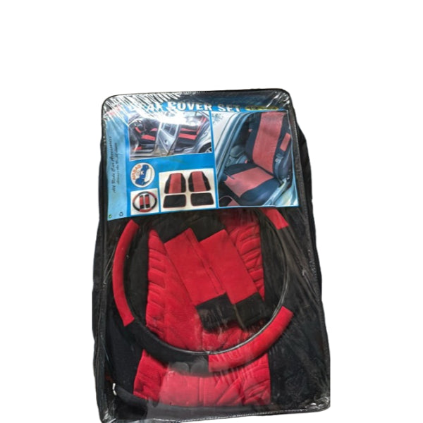 AR27623 - All Ride Seat And Steering Cover Set With Mats 13pc Red