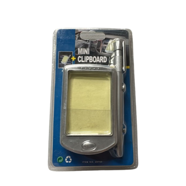 AR28760 - All Ride Mini Clipboard With Pen Silver