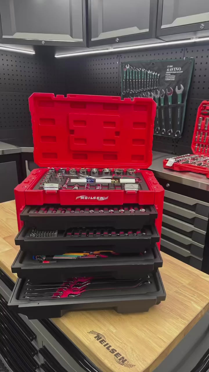 CT6000 - 236pc Socket And Wrench Set With 4 Drawer Tool Box