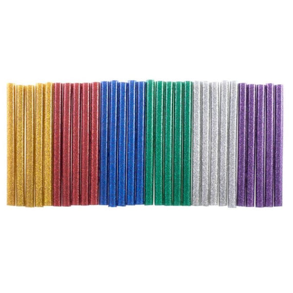 S1875 - 30pc Glitter Hot Melt Glue Gun Sticks 7X100mm
