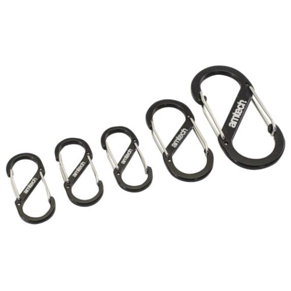 S4322 - 5pc Dual Buckle Carabiner Set