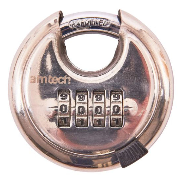 T1146 - 70mm 4 Digit Stainless Steel Combination Padlock