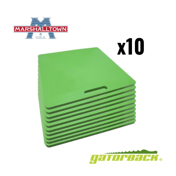 M14999 - 10 x Marshalltown 24"x24" Gatorback Mortar Board