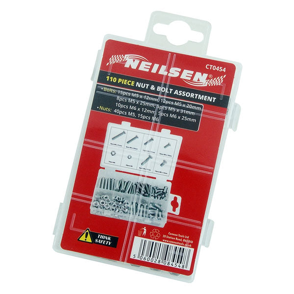 CT0454 - 110pc Nut and Bolt Set - Assorted