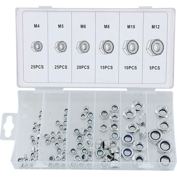 CT1634 - 100pc Lock Nut Set - Assorted — Neilsen Tools