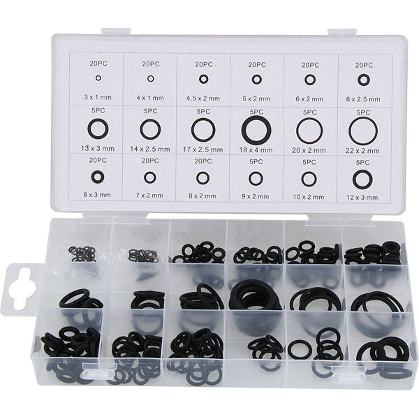 CT1638 - 225pc O-Ring Rubber Washer Set - Assorted
