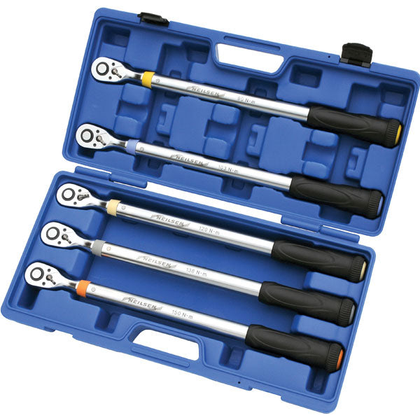 CT2619 - 5pc 1/2in Dr Pre Set Torque Wrench Set