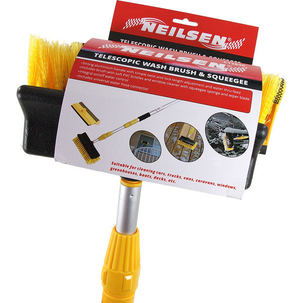 CT2840 - Telescopic Wash Brush and Squeegee - 3m x 12sets