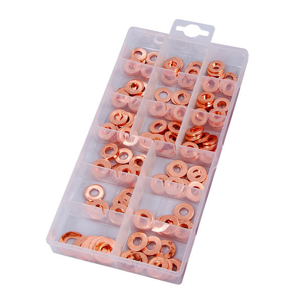 CT3162 - 150pc Fuel Injector Copper Seal Ring Set - Assorted