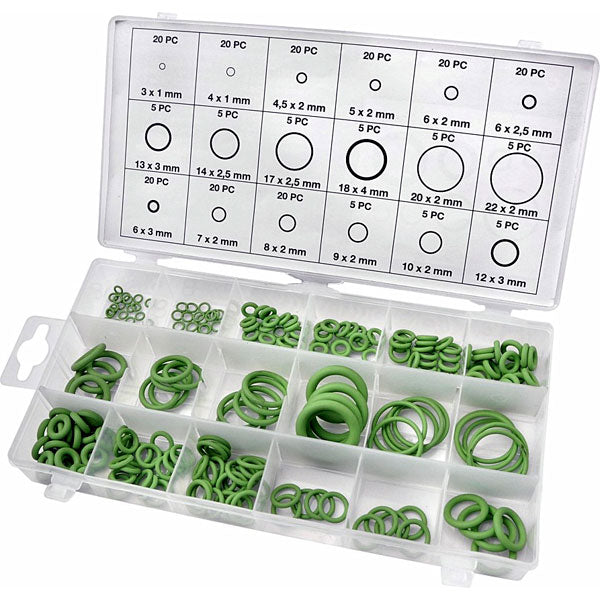 CT4096 - 225pc O-Ring Rubber Washer Set - Assorted