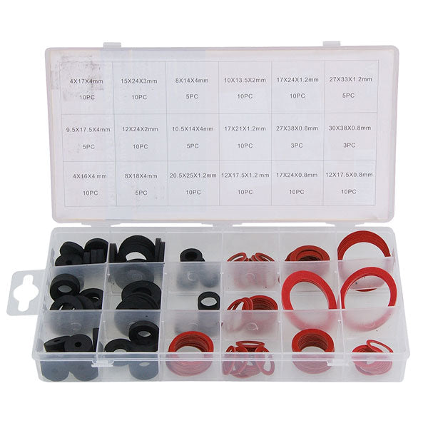 CT4097 - 141pc Rubber Washer / Fibre Gasket Set - Assorted