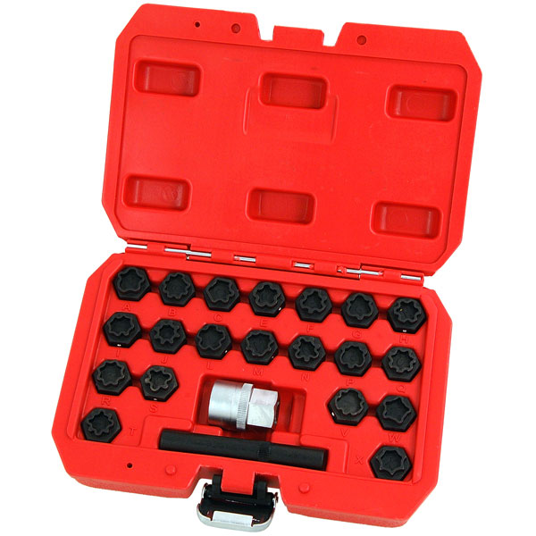 CT4131 - 22pc Locking Wheel Nut Key Set - Audi