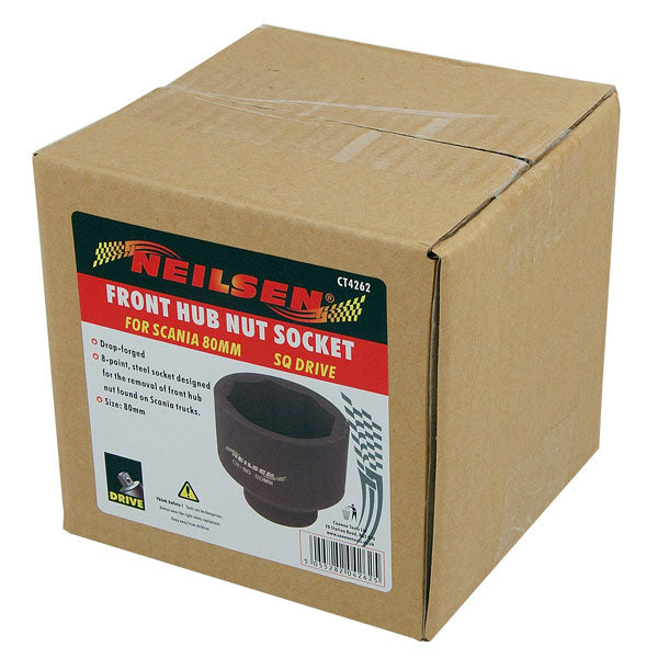 CT4262 - 1in Dr Hub Nut Socket For Scania - 80mm
