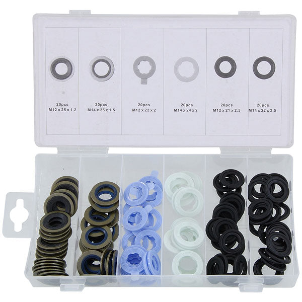CT4363 - 120pc Ford Drain Plug Gasket Set - Assorted