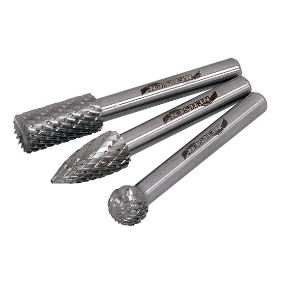 CT4676 - 3pc HSS Rotary Burr Set 6mm Shank