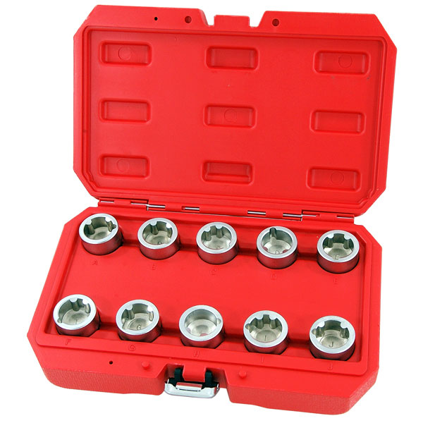 CT4768 - 10pc Locking Wheel Nut Key Set - Land Rover — Neilsen Tools