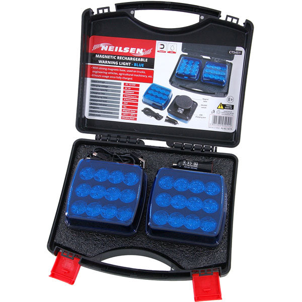CT5451 - Magnetic Blue Rechargeable Warning Lights