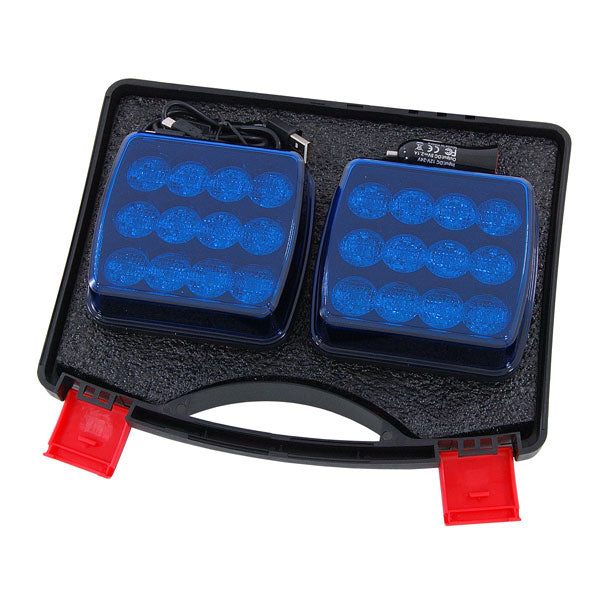 CT5451 - Magnetic Blue Rechargeable Warning Lights