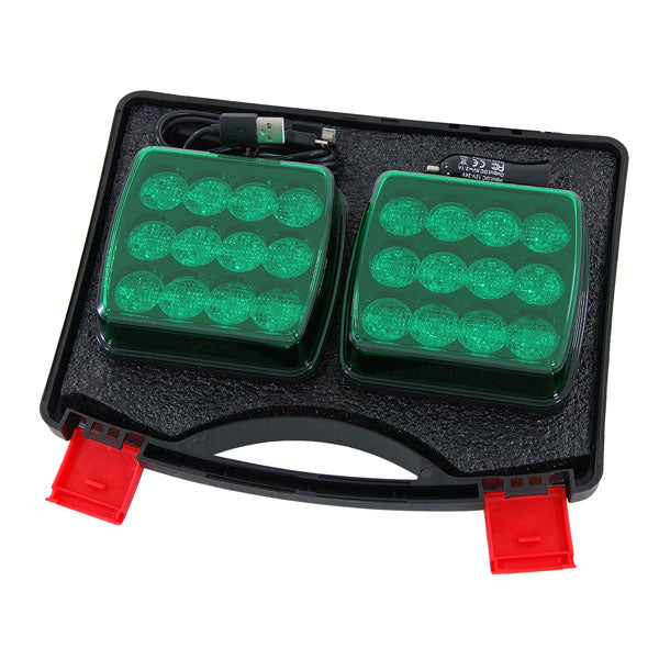 CT5452 - Magnetic Green Rechargeable Warning Lights